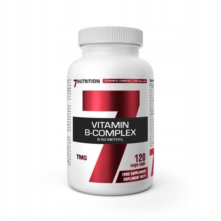 2 SZTUKI - 7NUTRITION B-Complex B50 Methyl - Witaminy B Kompleks (120 kaps.