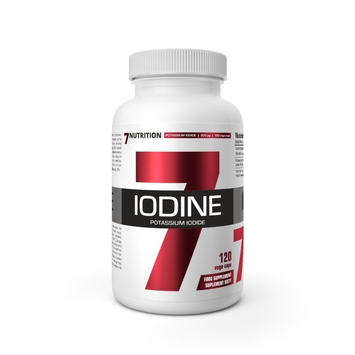 2 SZTUKI - 7NUTRITION Iodine - Jod - Jodek potasu 200 mcg (120 kaps.)