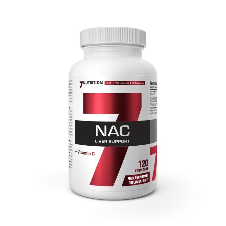 2 SZTUKI - 7NUTRITION NAC + Vit C N-acetylo L-cysteina + Witamina C (120kap