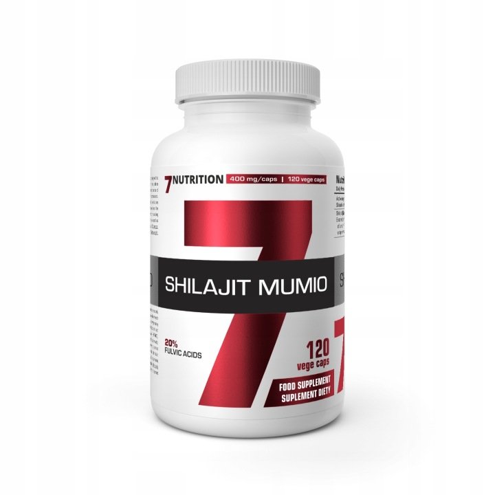 2 SZTUKI - 7NUTRITION Shilajit Mumio 400 mg (120 kaps.)