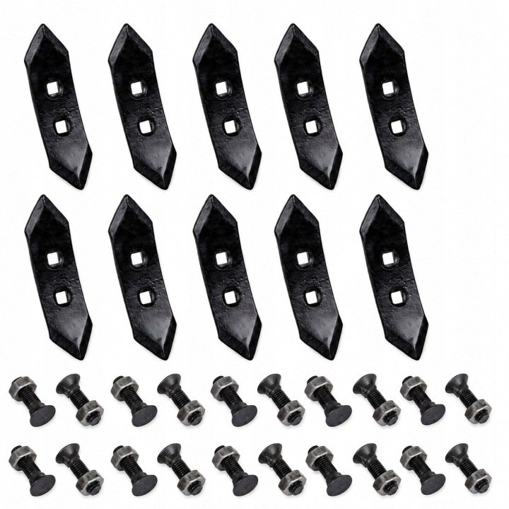 10x-Redliczka-Kultywatora-2-otworowa-20x-sruba-M10x35mm-kl-10-9-KOMPLET 10x Redliczka Kultywatora 2-otworowa + 20x śruba M10x35mm kl. 10.9 KOMPLET