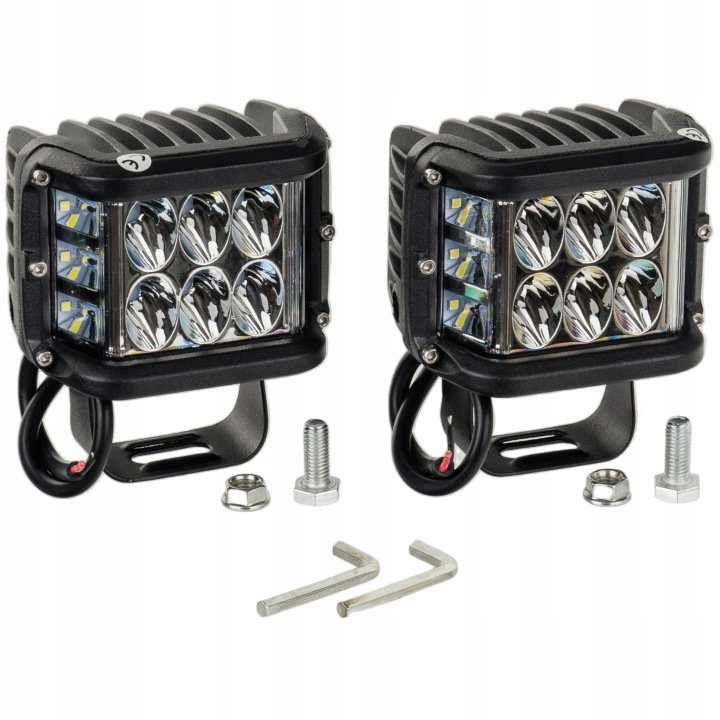 2x-LAMPA-ROBOCZA-12-LED-HALOGEN-36W-ZESTAW-DOSWIETLENIE-ZAKRETOW-POLA 2x LAMPA ROBOCZA 12 LED HALOGEN 36W ZESTAW DOŚWIETLENIE ZAKRĘTÓW POLA