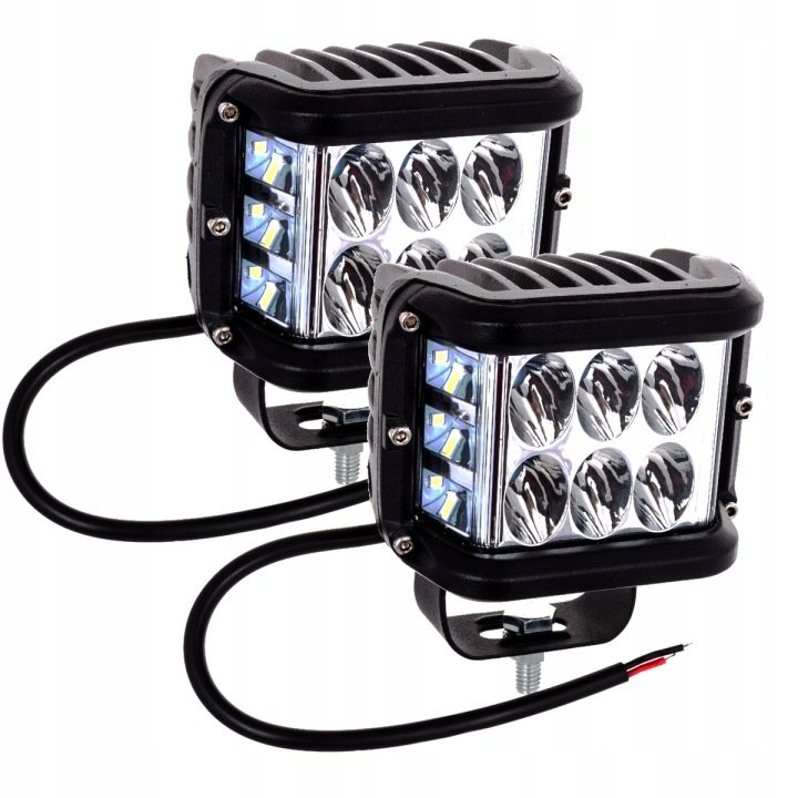 2x-Lampa-robocza-LED-27W-halogen-doswietlenie-zakretow-do-ciagnika-autobusu 2x Lampa robocza LED 27W halogen doświetlenie zakrętów do ciągnika autobusu