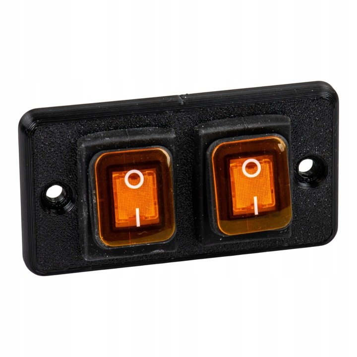 2x-wlaczniki-12V-24V-podswietlane-ON-OFF-Hermetyczne-w-ramce-komplet-panel 2x włączniki 12V 24V podświetlane ON-OFF Hermetyczne w ramce komplet panel