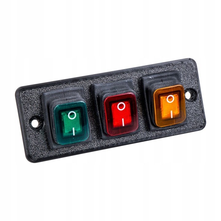 3x-wlaczniki-12V-24V-podswietlane-ON-OFF-Hermetyczne-w-ramce-komplet 3x włączniki 12V 24V podświetlane ON-OFF Hermetyczne w ramce komplet