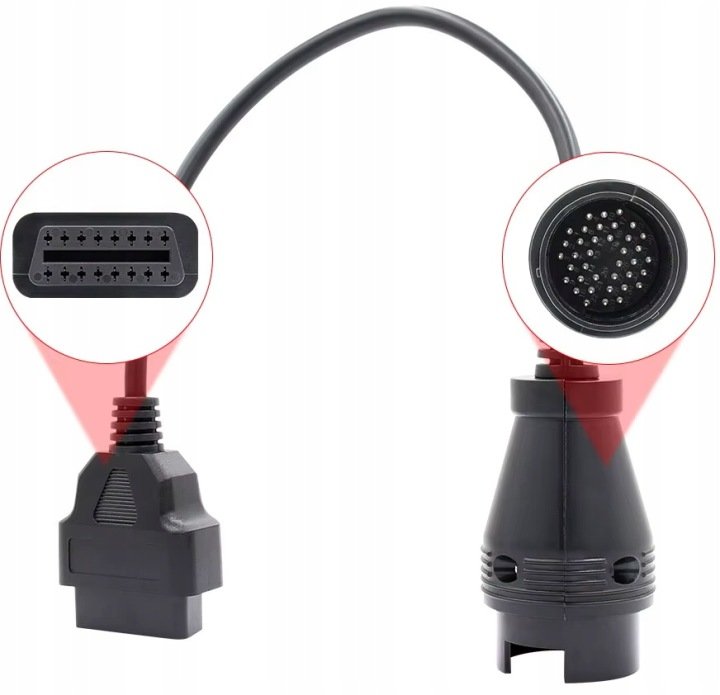 ADAPTER-KABEL-OBD2-PRZEJSCIOWKA-38-PIN-MERCEDES-W124-W140-W202-W210 ADAPTER KABEL OBD2 PRZEJŚCIÓWKA 38 PIN MERCEDES W124 W140 W202 W210