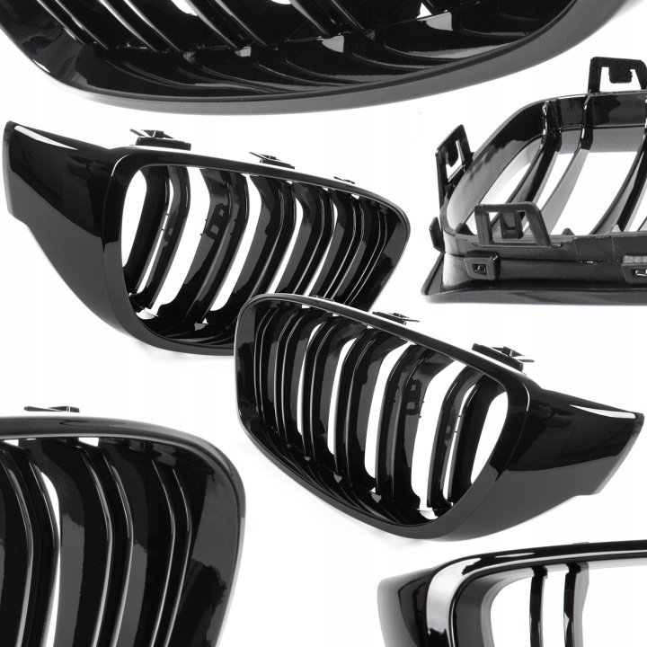 ATRAPA GRILL KRATKA NERKI do BMW 4 F32 F33 F36 M4 CZARNY PO