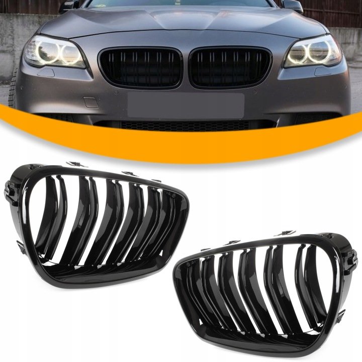 ATRAPA GRILL KRATKA NERKI do BMW 5 F10 F11 M5 BLACK
