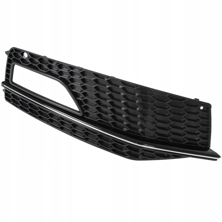 AUDI A4 B8 S-LINE 2011-2015 ATRAPKA KRATKA ZDERZAKA Z OTWOREM NA HALOGEN P