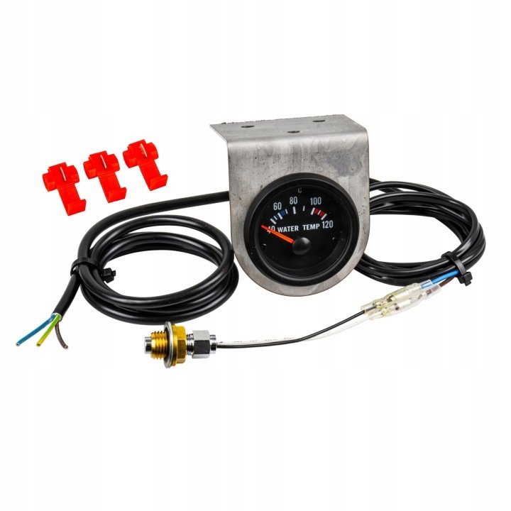 Czujnik temperatury elektryczny 12V podświetlany ze wspornikiem C-330 C-328