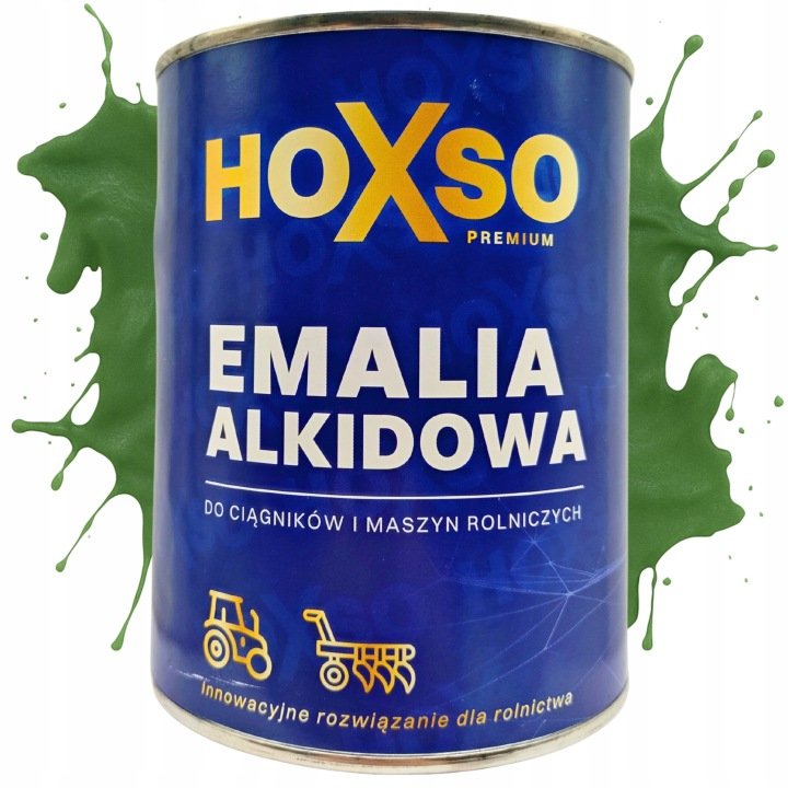 Emalia alkidowa do ciągników Fendt zielony RAL 6002 szybkoschnąca 0,8 HOXSO