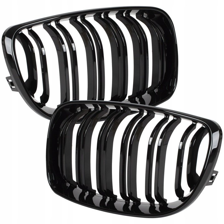 GRILL-NERKI-do-BMW-1-E81-E82-E87-E88-POLIFT-07-11-CZARNY-POLYSK-MPAKIET-M3 GRILL NERKI do BMW 1 E81 E82 E87 E88 POLIFT 07-11 CZARNY POŁYSK MPAKIET M3