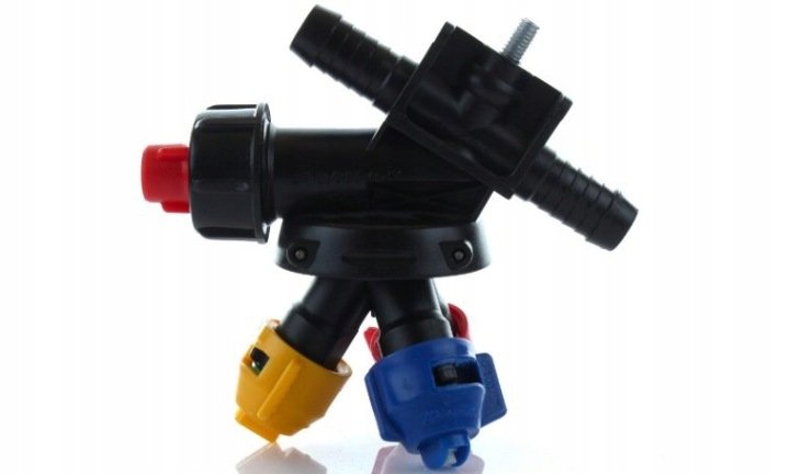 Glowica-opryskiwacza-obrotowa-potrojna-z-zaworem-12-5mm-M6-RAU-PROLINE Głowica opryskiwacza obrotowa potrójna z zaworem 12,5mm M6 RAU PROLINE