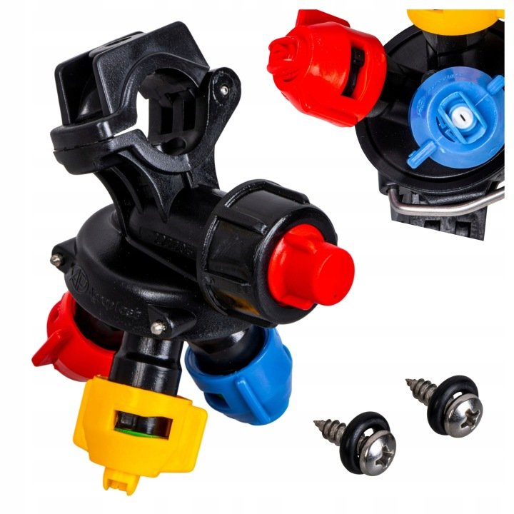 Glowica-potrojna-opryskiwacza-na-rurke-22mm-fi-7-system-RAU-Agroplast Głowica potrójna opryskiwacza na rurkę 22mm fi 7 system RAU Agroplast