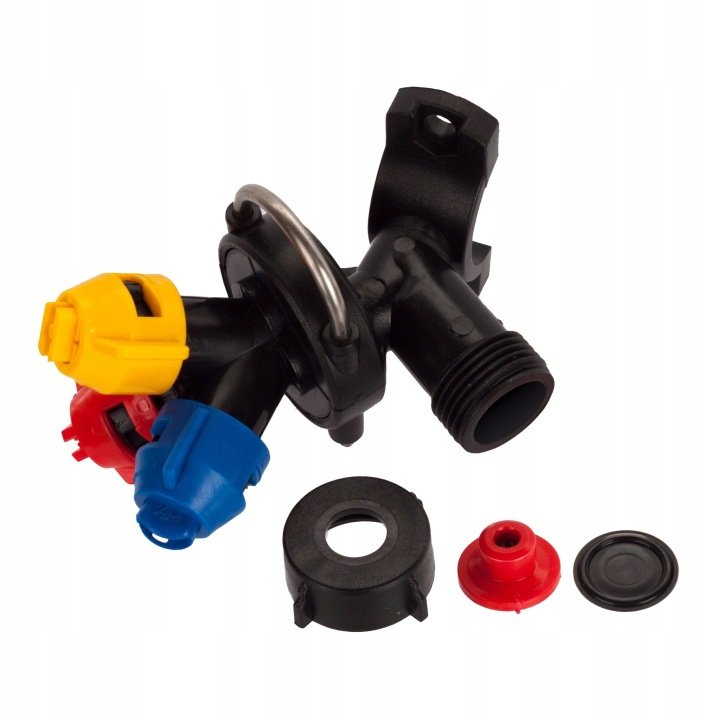 Glowica-potrojna-opryskiwacza-na-rurke-25mm-fi-10 Głowica potrójna opryskiwacza na rurkę 25mm fi 10