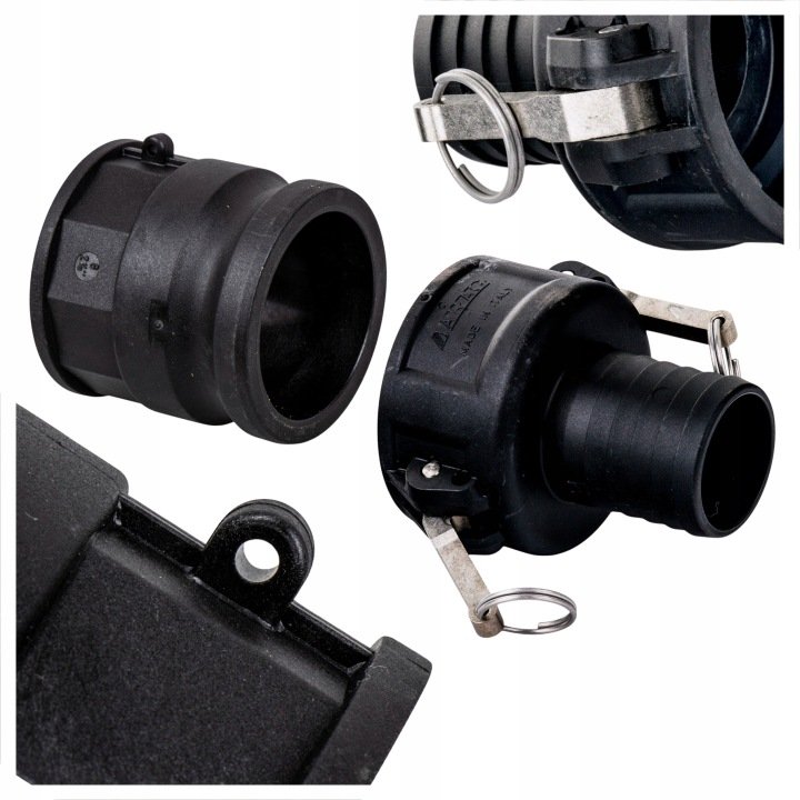 Gniazdo-Camlock-3-typ-C-na-waz-63mm-Zlacze-typ-A-gwint-2-1-2-BSP-Arag Gniazdo Camlock 3" typ C na wąż 63mm + Złącze typ A gwint 2-1/2" BSP Arag