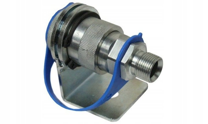Gniazdo hydrauliczne euro Push-Pull M18x1,5 szybkozłącze + wspornik uchwyt
