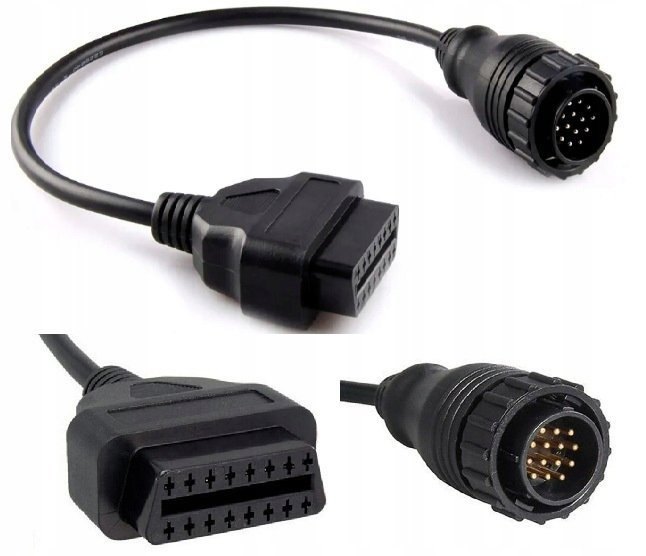 KABEL-ADAPTER-PRZEJSCIOWKA-OBDII-OBD2-MERCEDES-BENZ-SPRINTER-VW-14PIN Adapter OBDII do Mercedes-Benz Sprinter/VW LT 14 PIN