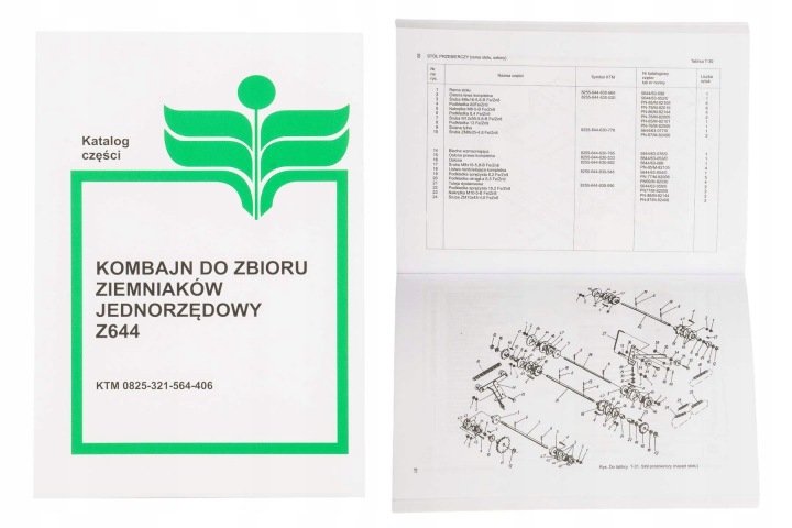 KATALOG-CZESCI-KOMBAJN-DO-ZBIORU-ZIEMNIAKOW-JEDNORZEDOWY-Z644-Z-644-ANNA KATALOG CZĘŚCI KOMBAJN DO ZBIORU ZIEMNIAKÓW JEDNORZĘDOWY Z644 Z-644 ANNA
