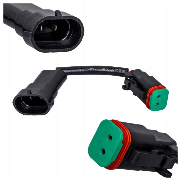 Kabel adapter wtyk Deutsch DT 2-piny na H9/H11 do instalacji elektrycznej