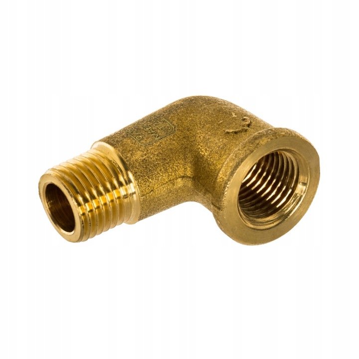 Kolano 90° mosiężne gz. 1/4" gw. 1/4"