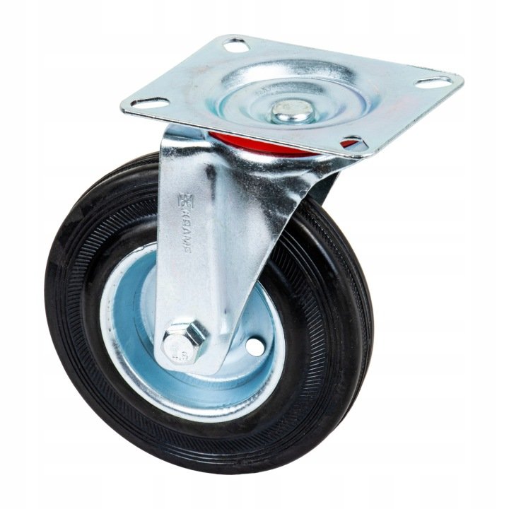 Kolko-do-wozka-metalowo-gumowe-skretne-125mm-100kg Kółko do wózka metalowo gumowe skrętne 125mm / 100kg