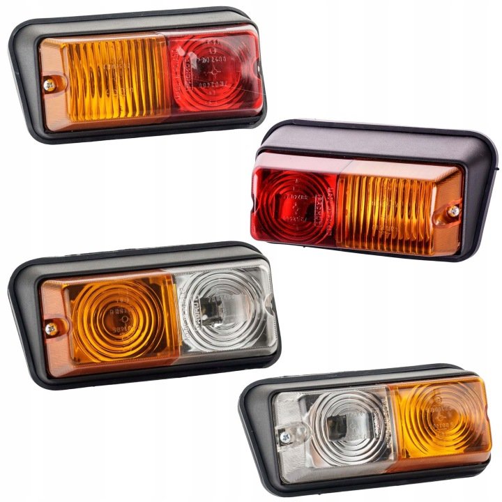Komplet lamp przód tył Władimirec T-25 + żarówki