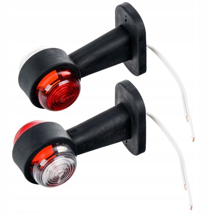 LAMPA OBRYSOWA ŻARÓWKOWA 12V 24V prawa lewa 2szt. W21.6Ż Waś