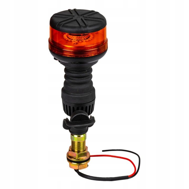 Lampa-blyskowa-ostrzegawcza-pomaranczowa-LED-Agtech-mocowanie-Microrot-I Lampa błyskowa ostrzegawcza pomarańczowa LED Agtech + mocowanie Microrot I
