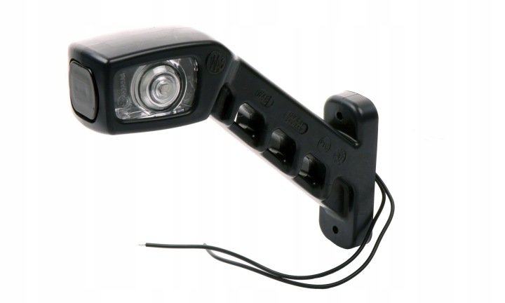 Lampa obrysowa LED na wysięgniku biała + czerwona 12V 24V PRAWA WAŚ