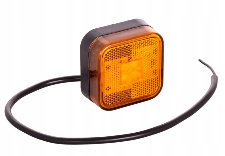 Lampa-obrysowa-diodowa-Led-z-odblaskiem-12V-24V Lampa obrysowa diodowa Led z odblaskiem 12V 24V
