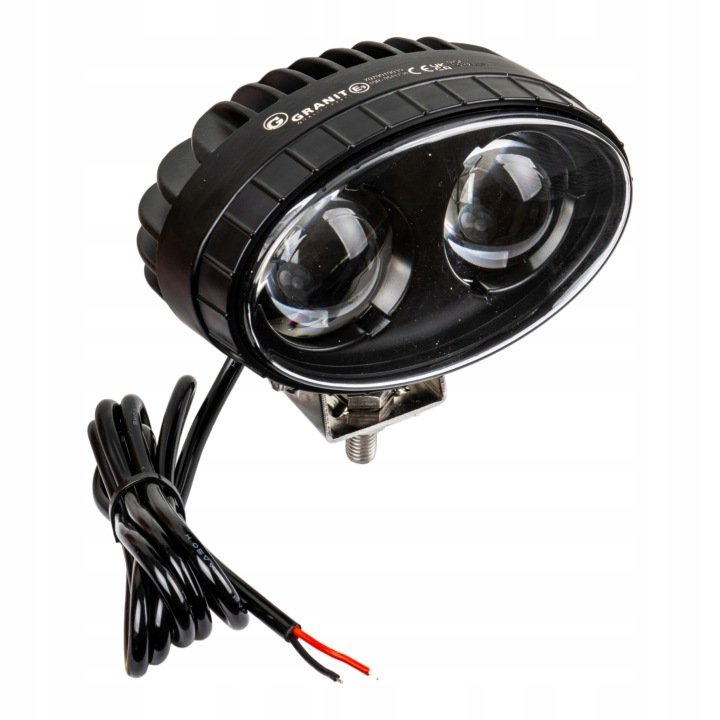 Lampa ostrzegawcza LED 18W 12-80V IP65 6000K niebieska do wózka widłowego