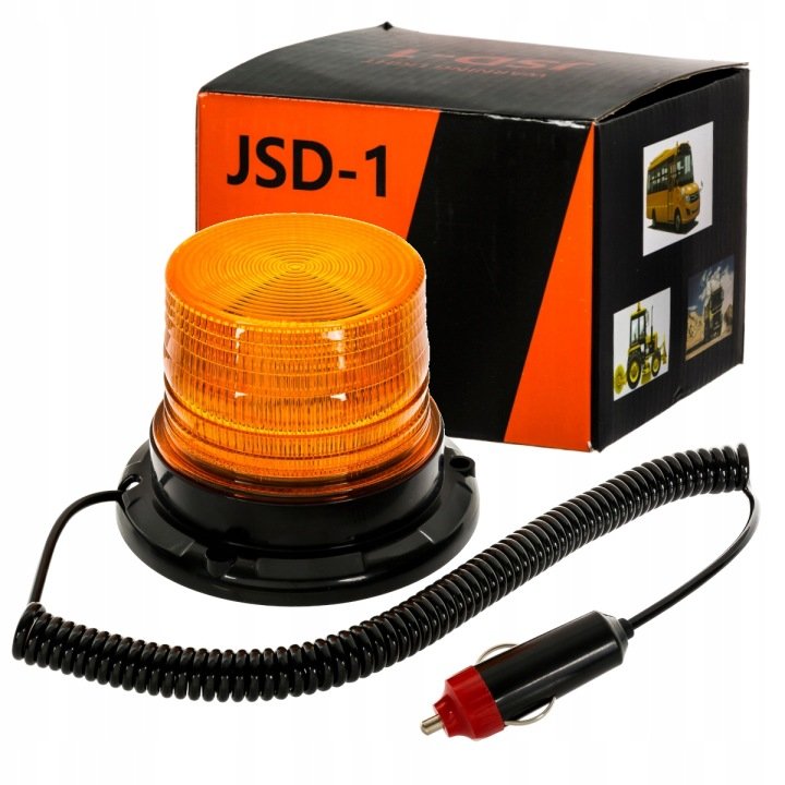 Lampa ostrzegawcza błyskowa 18 LED 12V na magnes