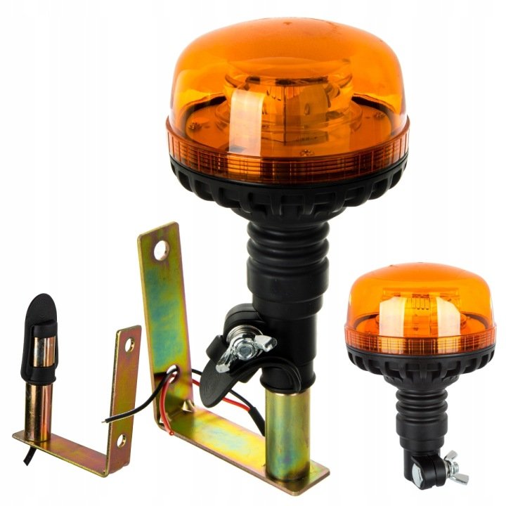 Lampa-ostrzegawcza-kogut-36-LED-12V-24V-uchwyt-przewod Lampa ostrzegawcza kogut 36 LED 12V 24V + uchwyt przewód