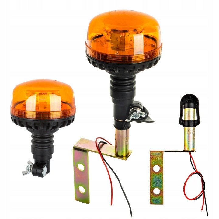 Lampa-ostrzegawcza-kogut-36-LED-12V-24V-uchwyt-zagiety Lampa ostrzegawcza kogut 36 LED 12V 24V + uchwyt zagięty