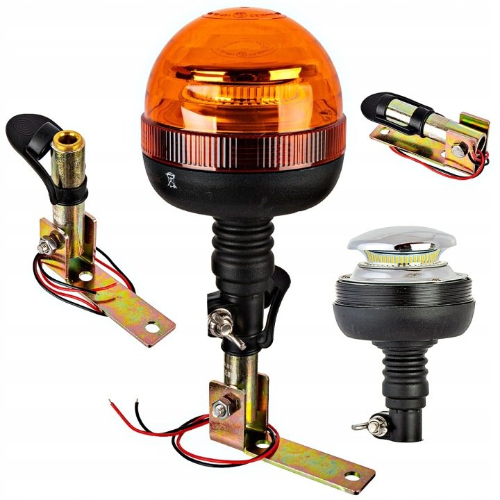 Lampa-ostrzegawcza-kogut-LED-FLEX-uchwyt-skladany Lampa ostrzegawcza kogut LED FLEX uchwyt składany