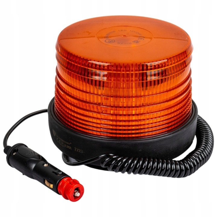 Lampa-ostrzegawcza-kogut-Led-12V-24V-na-magnes Lampa ostrzegawcza kogut Led 12V 24V na magnes
