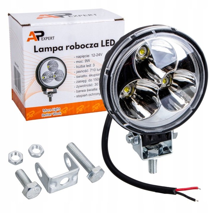 Lampa-robocza-LED-9W-12-24V-6000K-710lm-IP67-80x100x48mm Lampa robocza LED 9W 12-24V 6000K 710lm IP67 80x100x48mm