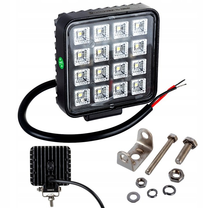 Lampa-robocza-halogen-LED-12V-24V-16W-wlacznik Lampa robocza halogen LED 12V 24V 16W włącznik