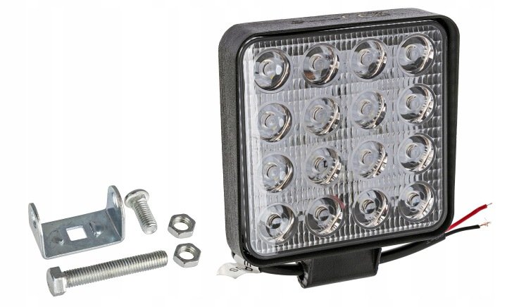 Lampa-robocza-halogen-Led-48W-16-Led-12V-24V Lampa robocza halogen Led 48W 16 Led 12V 24V