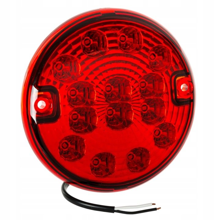 Lampa-tylna-przecimgielna-LED-okragla-12V-24V-czerwona Lampa tylna przecimgielna LED okrągła 12V 24V czerwona