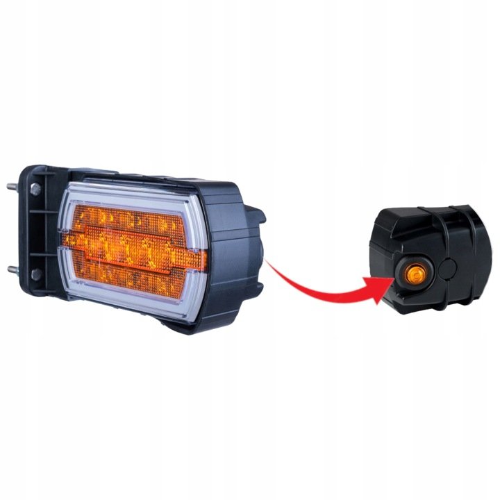 Lampa-zespolona-przednia-12V-24V-na-rure-kierunkowskaz-boczny-CLEOfront Lampa zespolona przednia 12V 24V na rurę + kierunkowskaz boczny CLEOfront