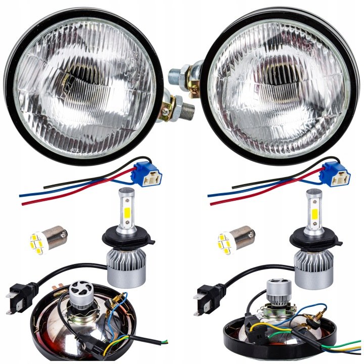 Lampy-przednie-prawa-i-lewa-Ursus-C-330-C-360-C-360-3P-C-385-zarowki-LED Lampy przednie prawa i lewa Ursus C-330 C-360 C-360 3P C-385 żarówki LED