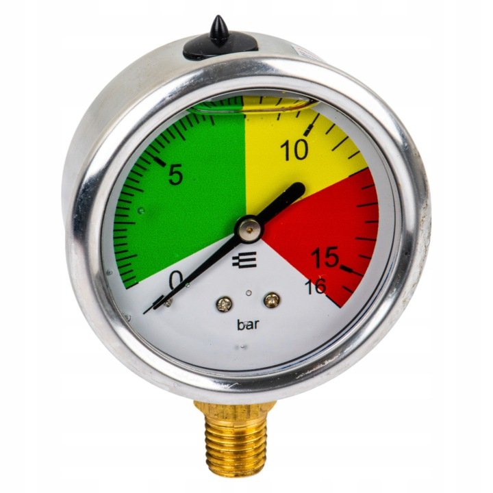 MANOMETR do OPRYSKIWACZA glicerynowy 63mmm 0-16bar gwint M12x1,5