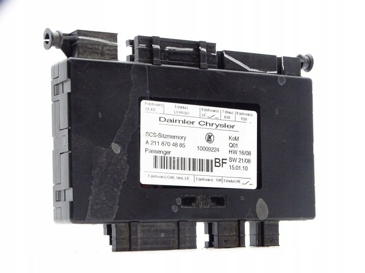 MODUŁ STEROWNIK FOTELA PRAWY PRZÓD MERCEDES W164 W211 W219 2118704885