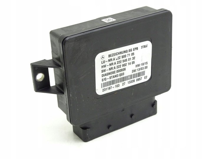 MODUŁ STEROWNIK HAMULCA RĘCZNEGO MERCEDES S W222 13- A2229007105