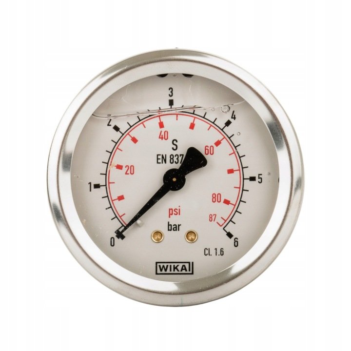 Manometr-fi-63-BSP-1-4-ZAKRES-0-6-BAR-WIKA Manometr fi 63 BSP 1/4" ZAKRES 0-6 BAR WIKA