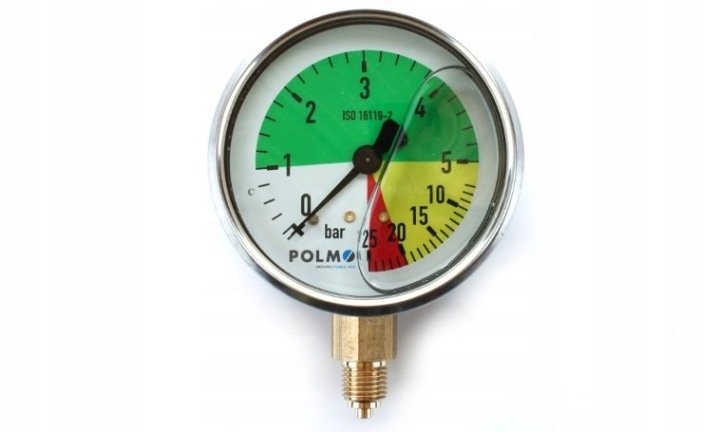Manometr-opryskiwacza-0-5-25bar-1-4-Polmo Manometr opryskiwacza 0-5/25bar 1/4" Polmo