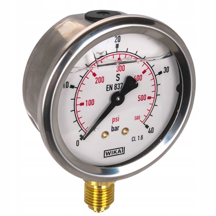 Manometr zakres 0-40 fi 63 BSP 1/4 DÓŁ WIKA