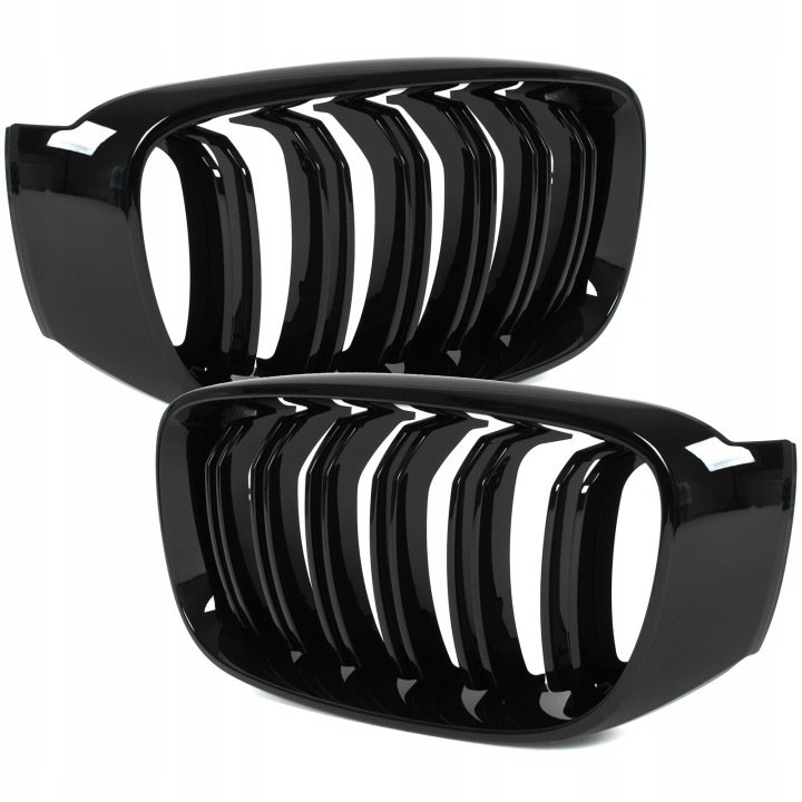 NERKI ATRAPA GRILL KRATKA do BMW 3 GT F34 CZARNY POŁYSK